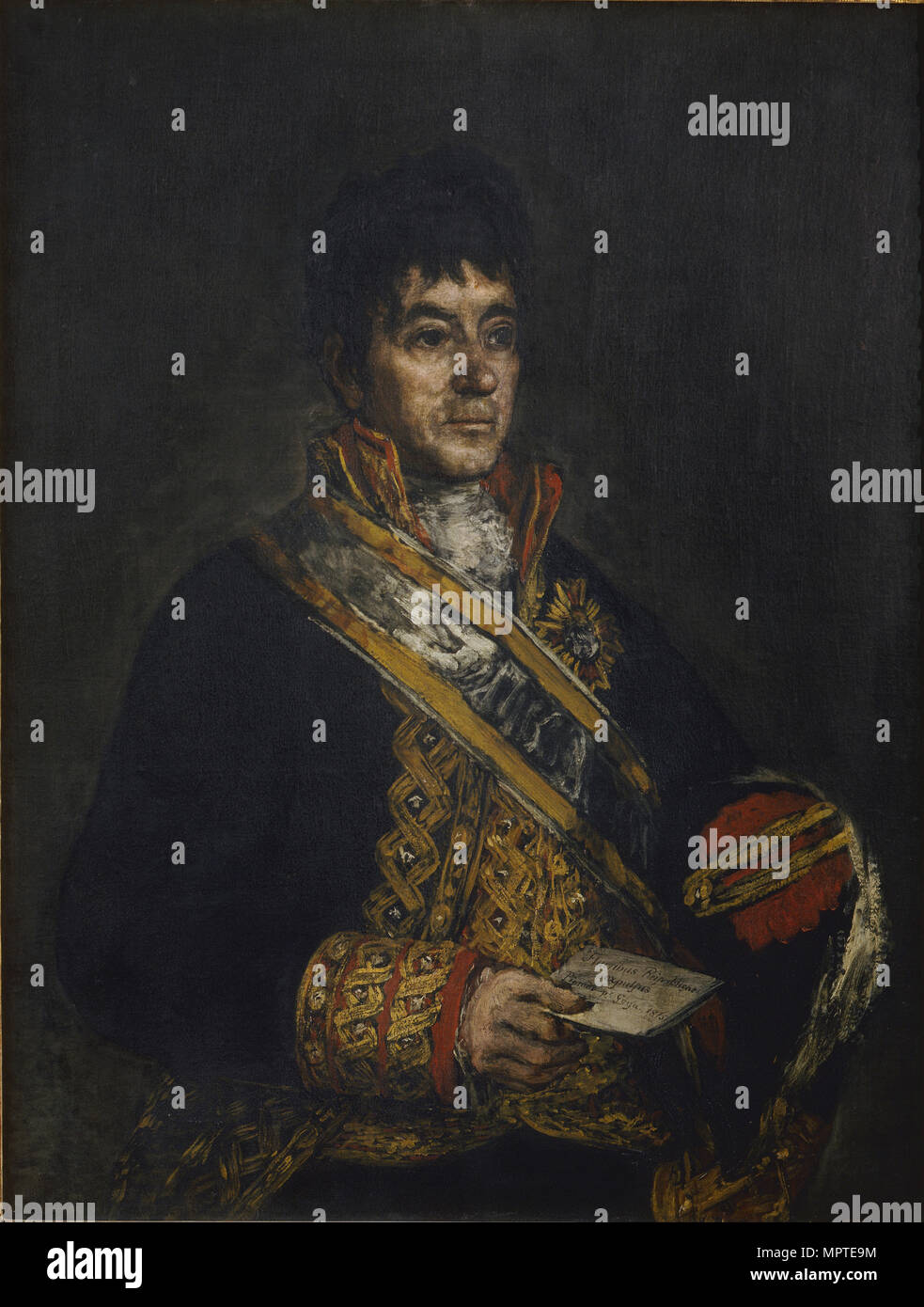 Portrait de Don Miguel de Lardizábal Uribe y, 1815. Banque D'Images
