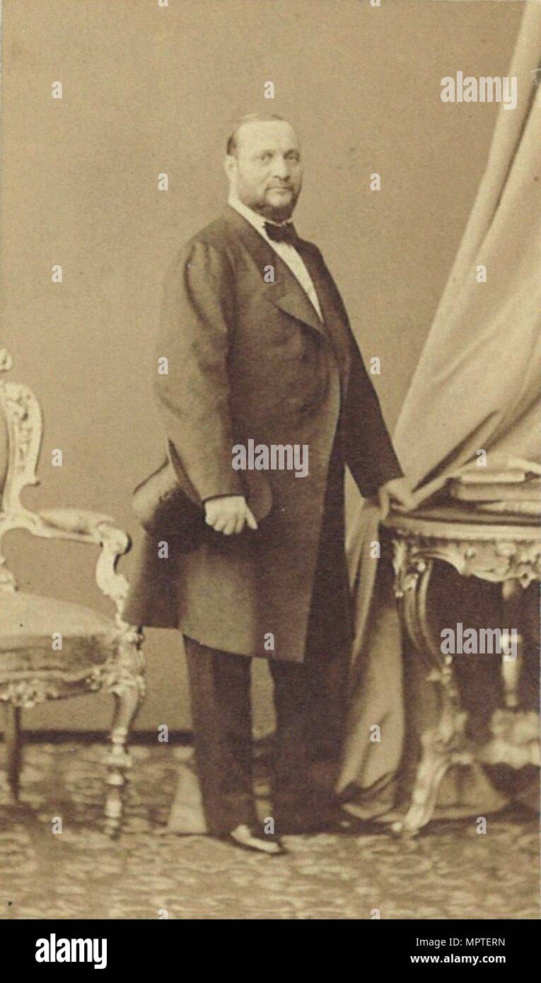 Enrico Tamberlik (1820-1889) à Saint-Pétersbourg (en temps que Don Alvaro dans l'Opéra La forza del destino Banque D'Images
