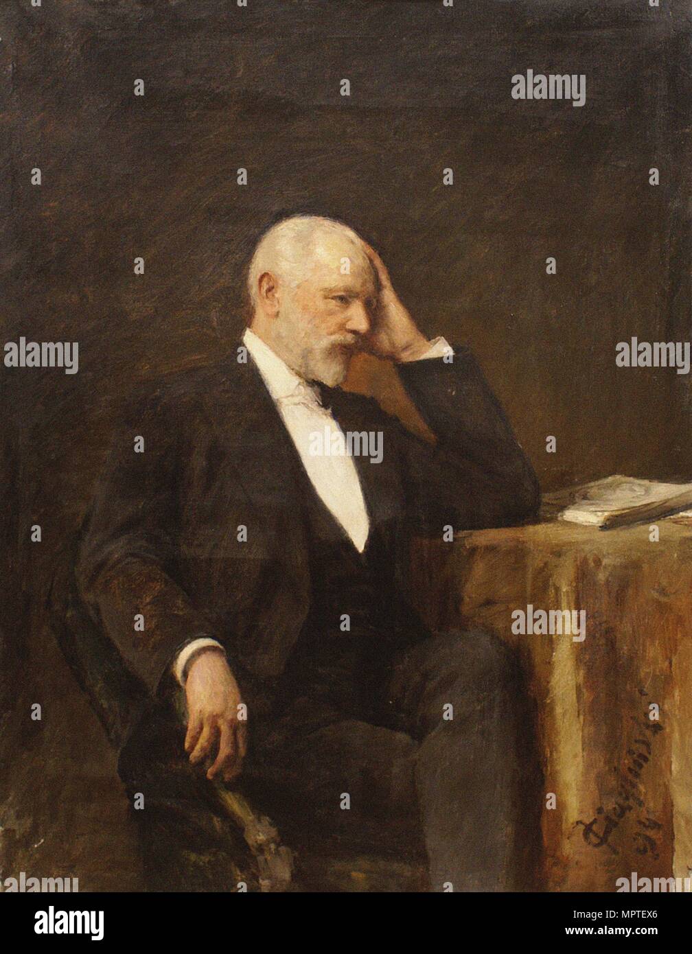 Portrait du compositeur Piotr Ilitch Tchaïkovski (1840-1893), 1894. Banque D'Images