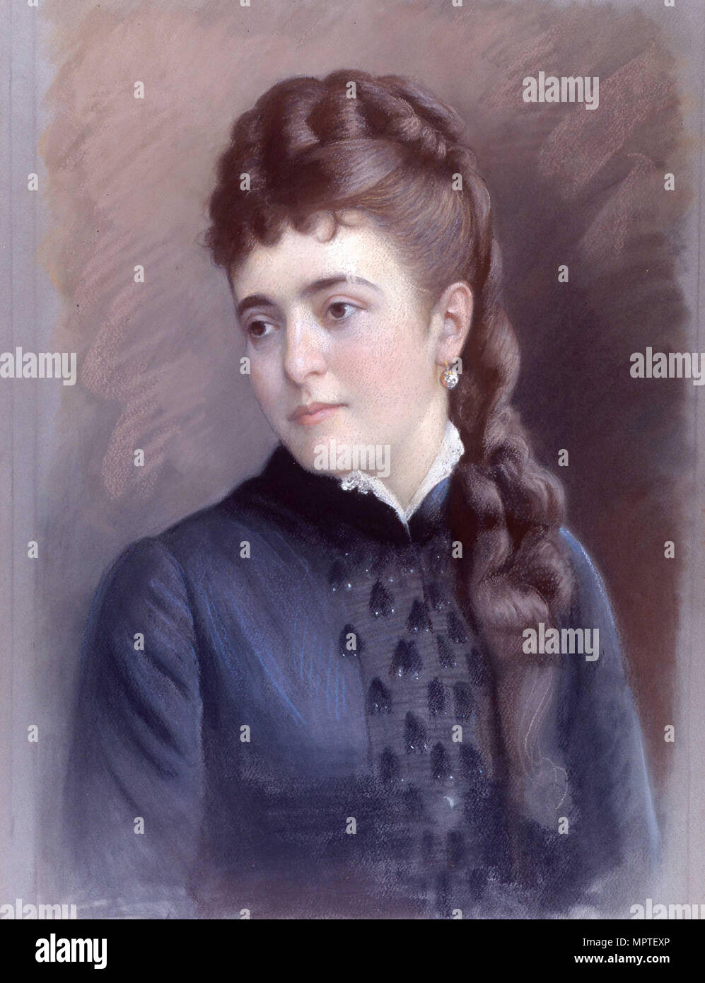 Portrait d'Adelina Patti (1843-1919), 1863. Banque D'Images