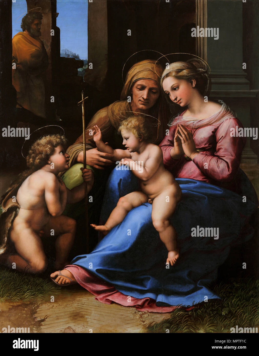 Madonna del Divino Amore, ca 1516-1518. Banque D'Images