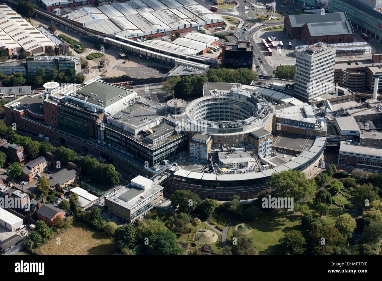BBC Television Centre, White City Londres, 2012. Artiste : Damian Grady. Banque D'Images