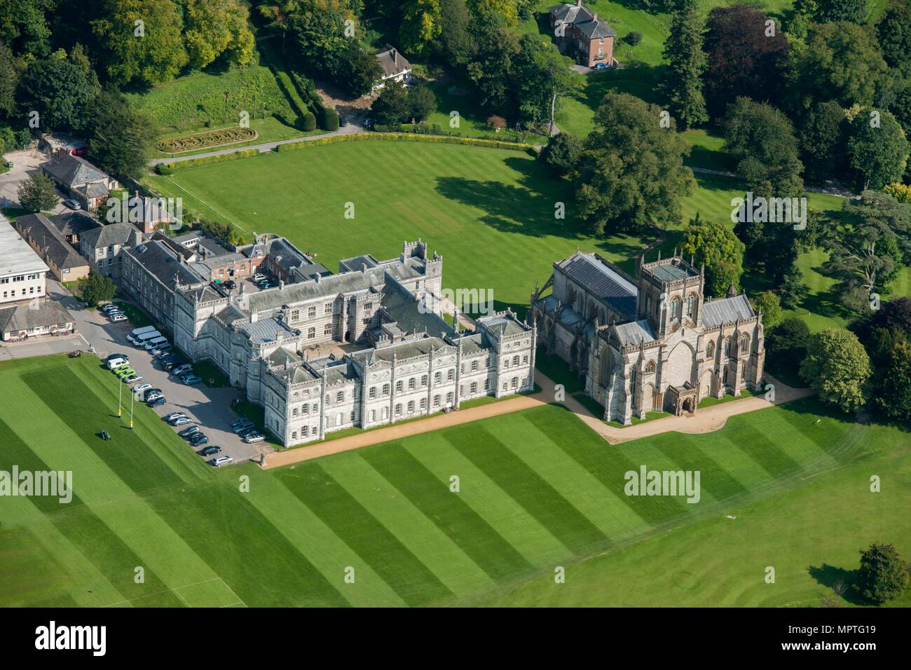 Abbaye de Milton, Dorset, c2015. Artiste : Damian Grady. Banque D'Images