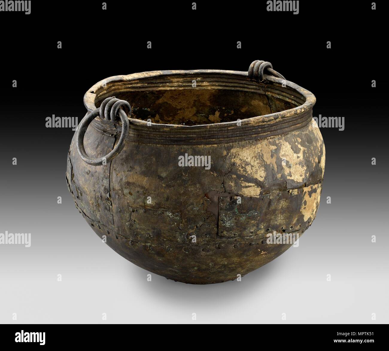 Chaudron en bronze, fin de l'âge du Bronze (Grande-Bretagne), c1100 BC-1000 BC). Artiste : Inconnu. Banque D'Images