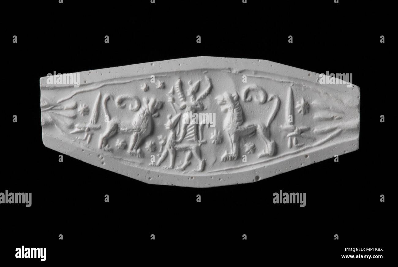 Bague d'étanchéité, fin de l'âge du Bronze, c1000- BC BC 700 : Artiste inconnu. Banque D'Images