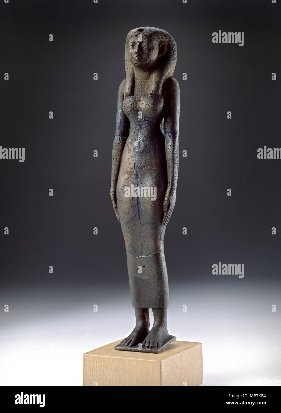 La figure de la déesse Isis, période napatéenne, (C900-C300 BC BC). Artiste : Inconnu. Banque D'Images