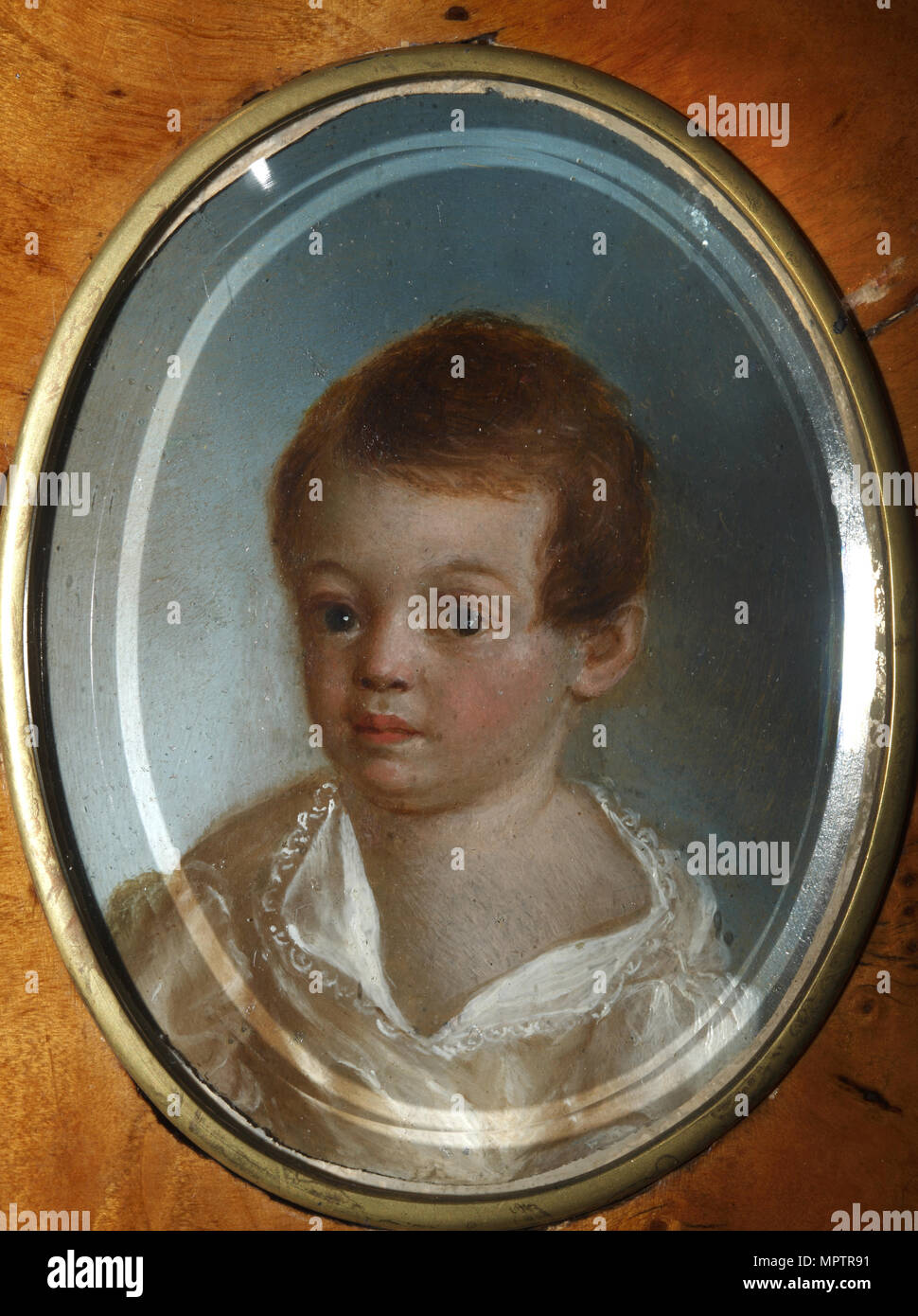 Portrait du poète Alexandre Sergueïevitch Pouchkine (1799-1837) en tant qu'enfant. Banque D'Images