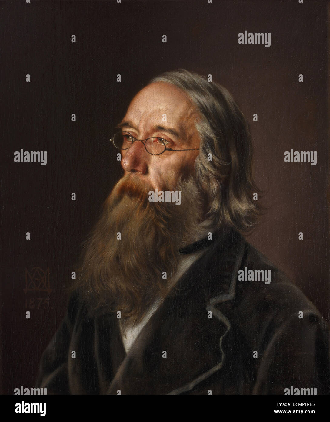 Portrait de Vasily Alexeyevitch Yelagin (1818-1879). Banque D'Images