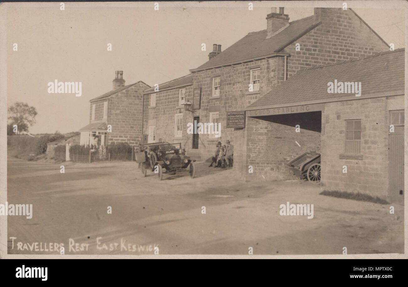 Vintage Photo des Travellers Rest, Keswick, East Yorkshire, Angleterre Banque D'Images