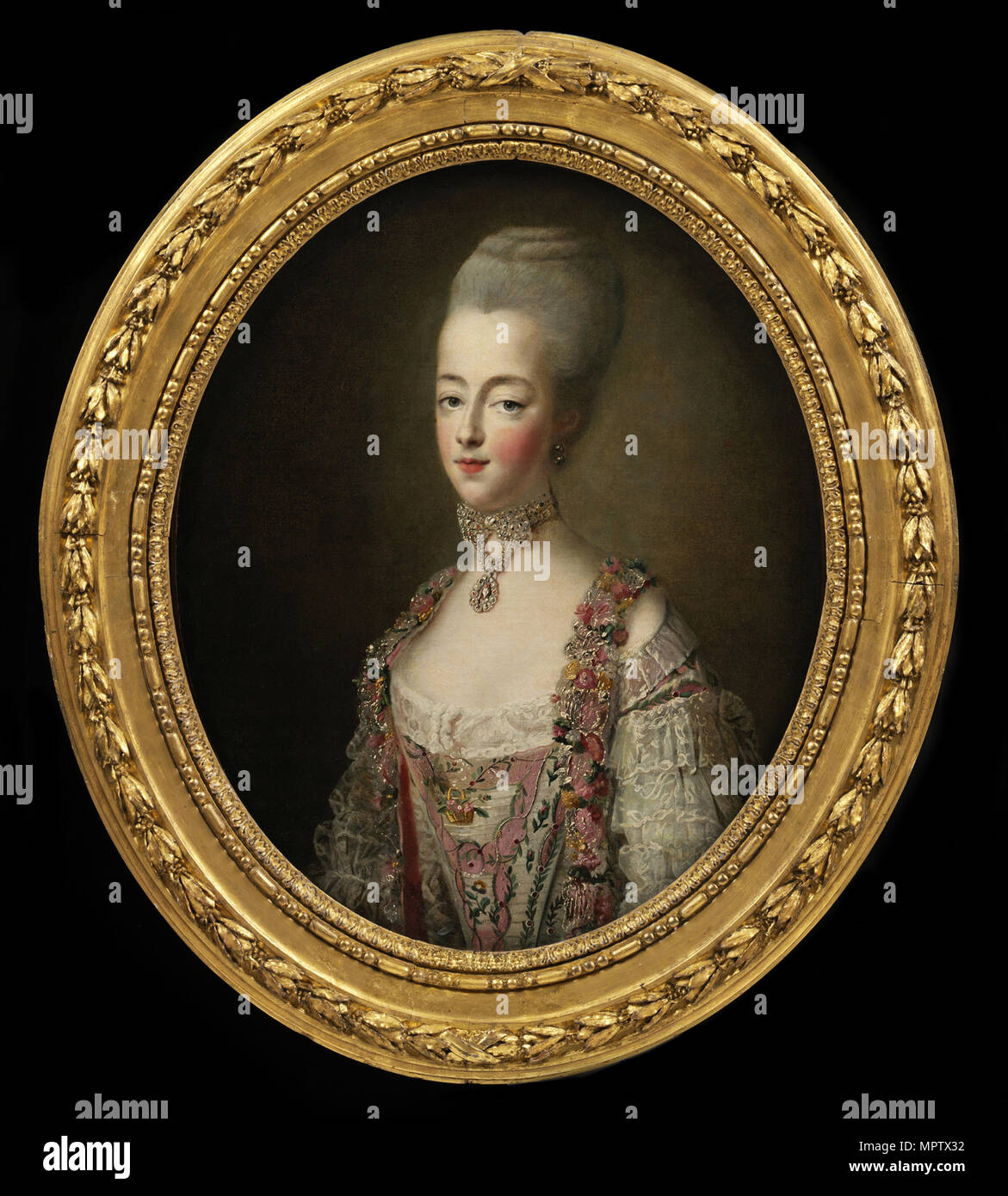 Portrait de la Reine Marie-Antoinette de France (1755-1793). Banque D'Images