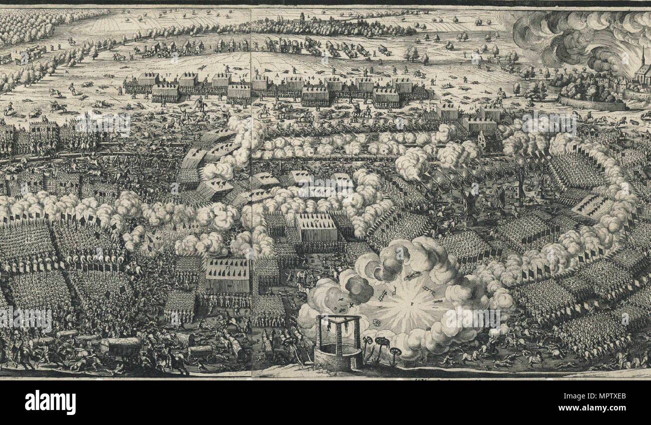 Tercio. Détail de la bataille de Lützen, 1632. Banque D'Images