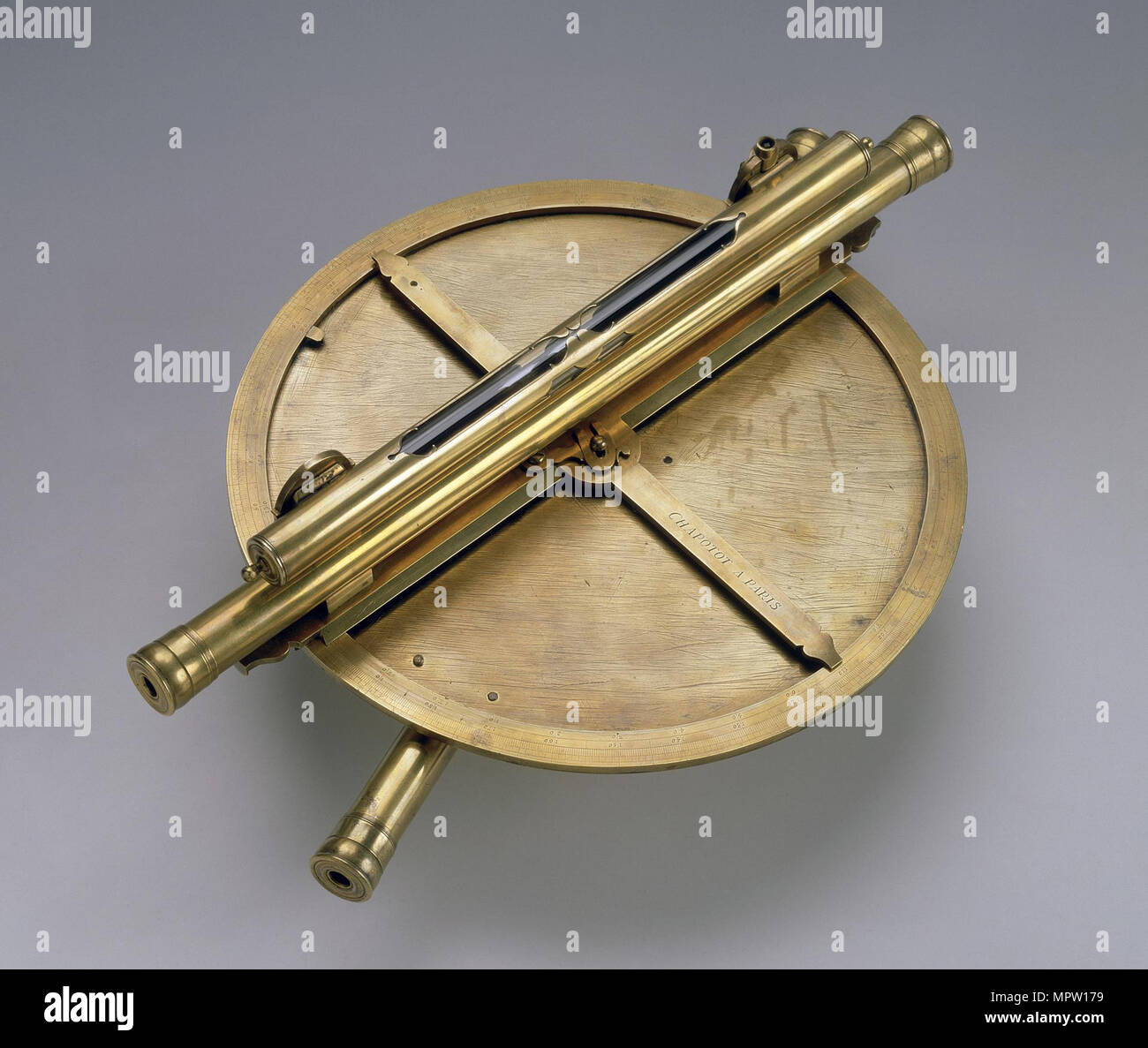 Astrolabe, début du 18e cen. Banque D'Images