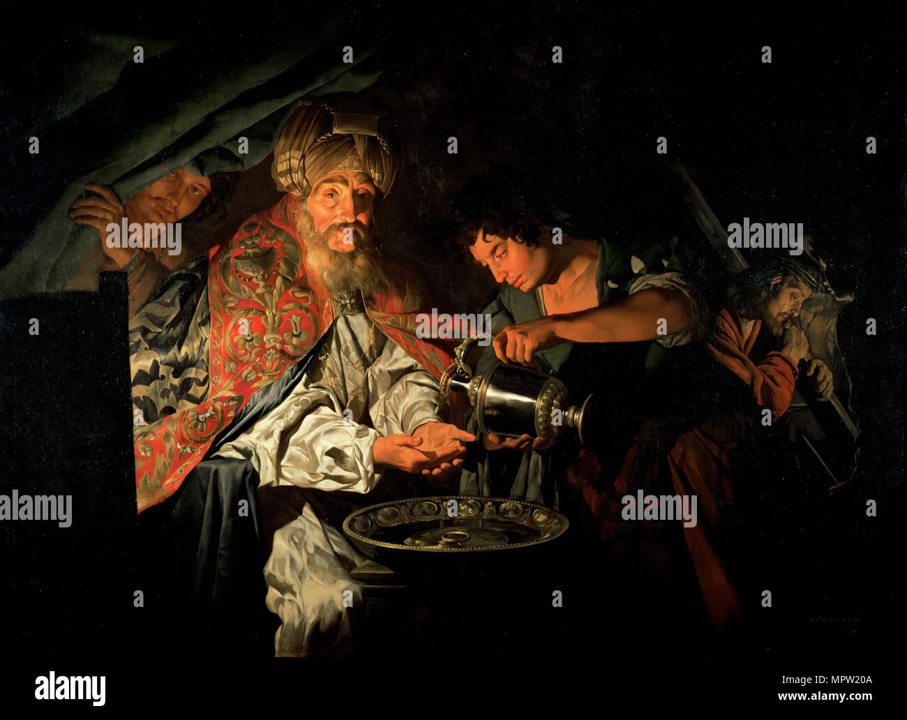 Pilate s'en lave les mains, ch. 1650. Banque D'Images