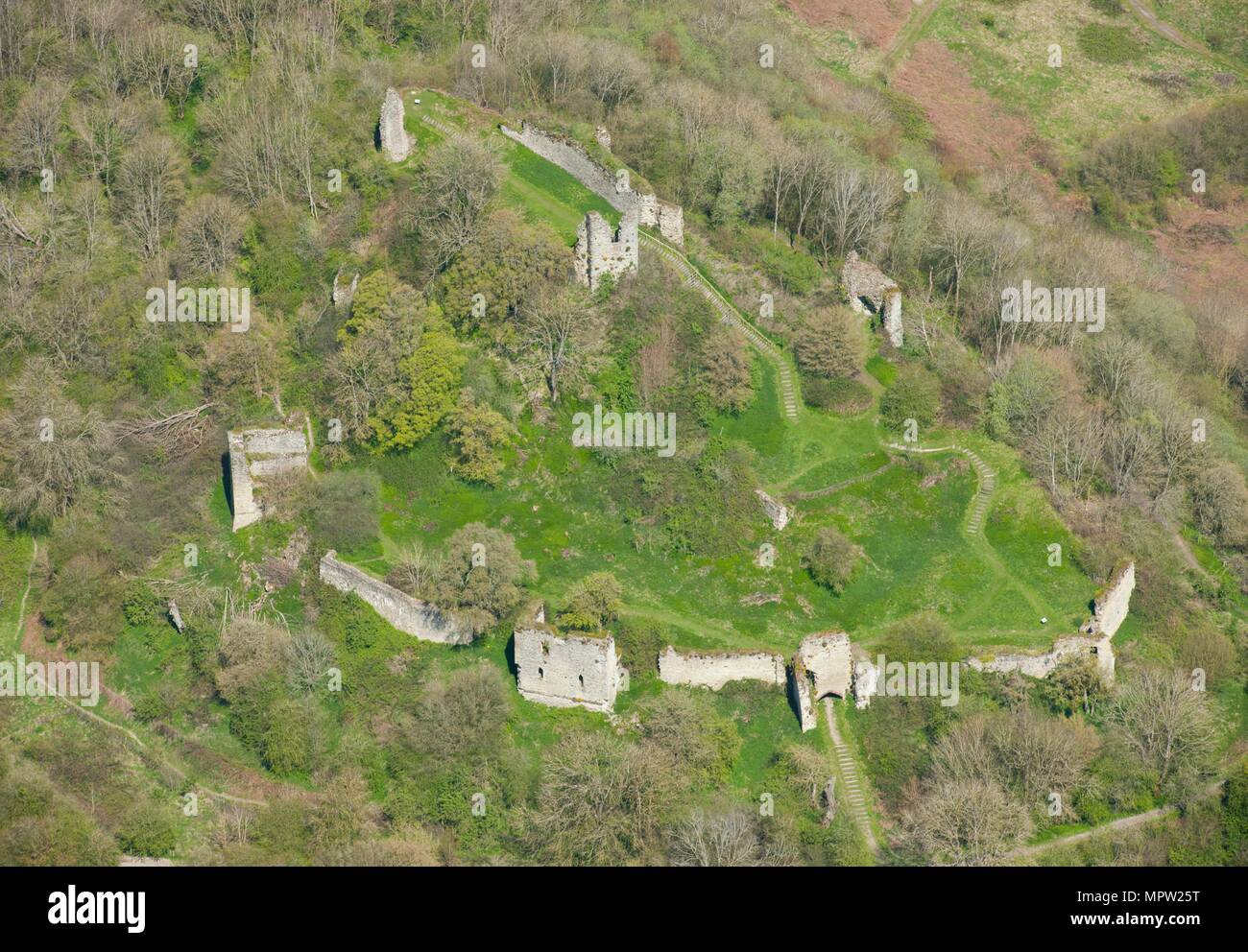 Château Wigmore, Herefordshire, c2016. Artiste : Damian Grady. Banque D'Images