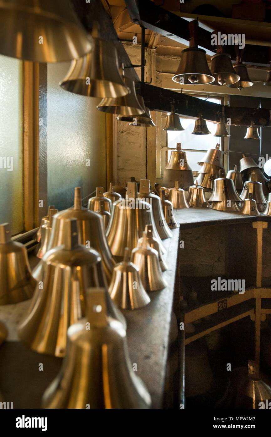 Part des blancs, bell Whitechapel Bell Foundry, 32-34 Whitechapel Road, Tower Hamlets, London, 2010. Artiste : Derek Kendall. Banque D'Images