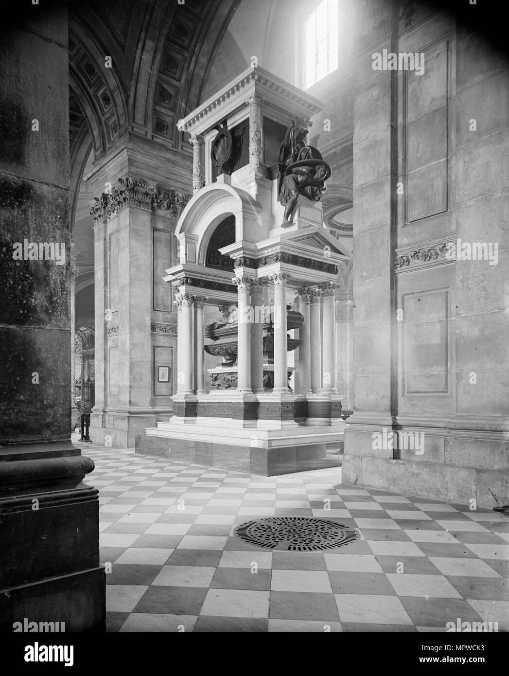 Monument de Wellington, la Cathédrale St Paul, ville de Londres, c1870-c1900. Artiste : York & Fils. Banque D'Images