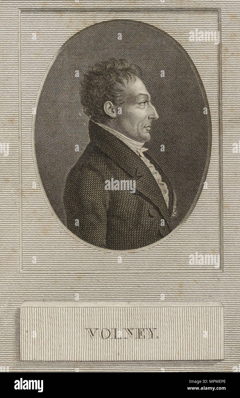 Constantin-François de Chasseboeuf, comte de Volney (1757-1820), . Banque D'Images