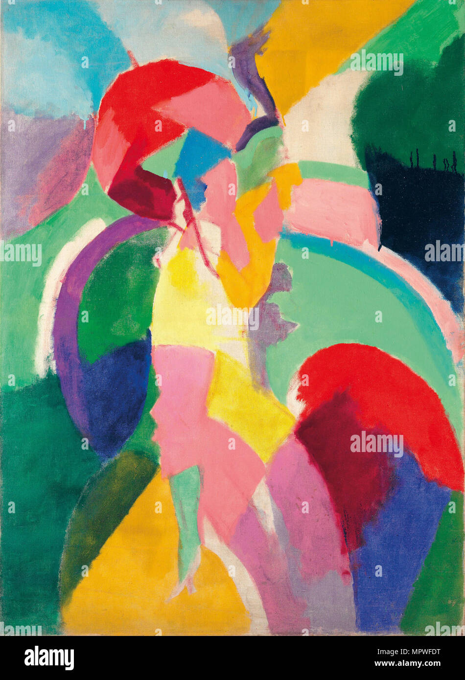 Femme à l'ombrelle ou La Parisienne, 1913. Banque D'Images