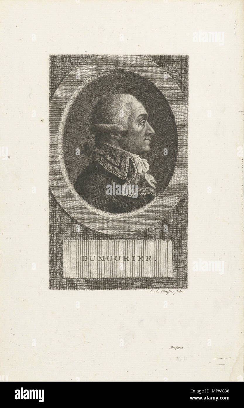 Général Charles-François du Périer Dumouriez (1739-1823), années 1790. Banque D'Images