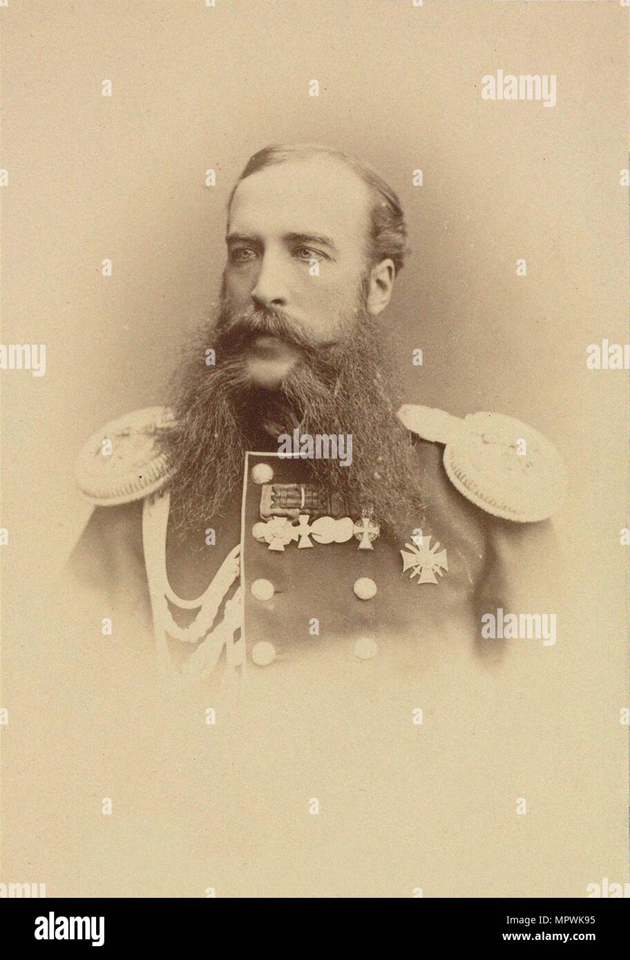 Portrait du Prince Nikolaï Sergueïevitch Dolgorukov (1840-1913), ch. 1880. Banque D'Images