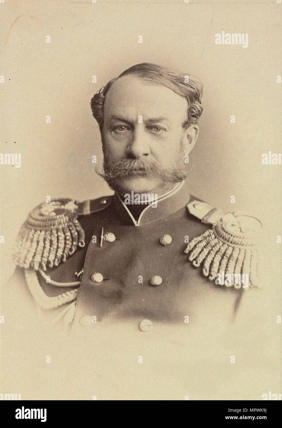 Portrait du général Alexander Egorovich Timashev (1818-1893), 1874. Banque D'Images
