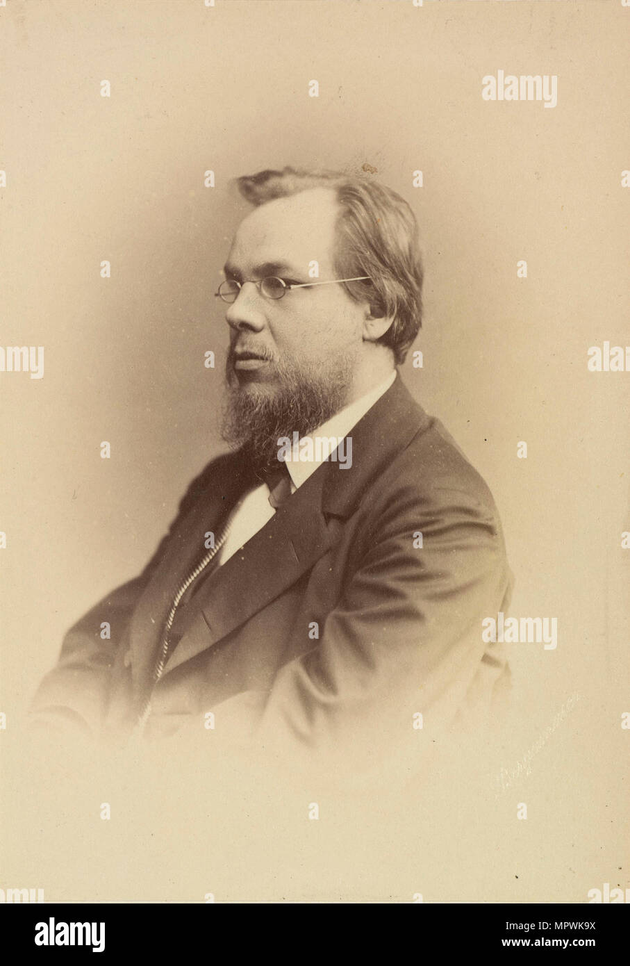 Portrait du docteur Sergueï Petrovitch Botkin (1832-1889), ch. 1874. Banque D'Images