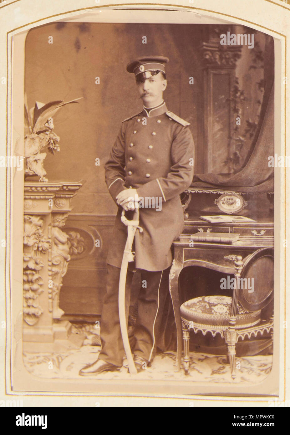 Portrait de George I (1845-1913), Roi des Hellènes, 1877. Banque D'Images