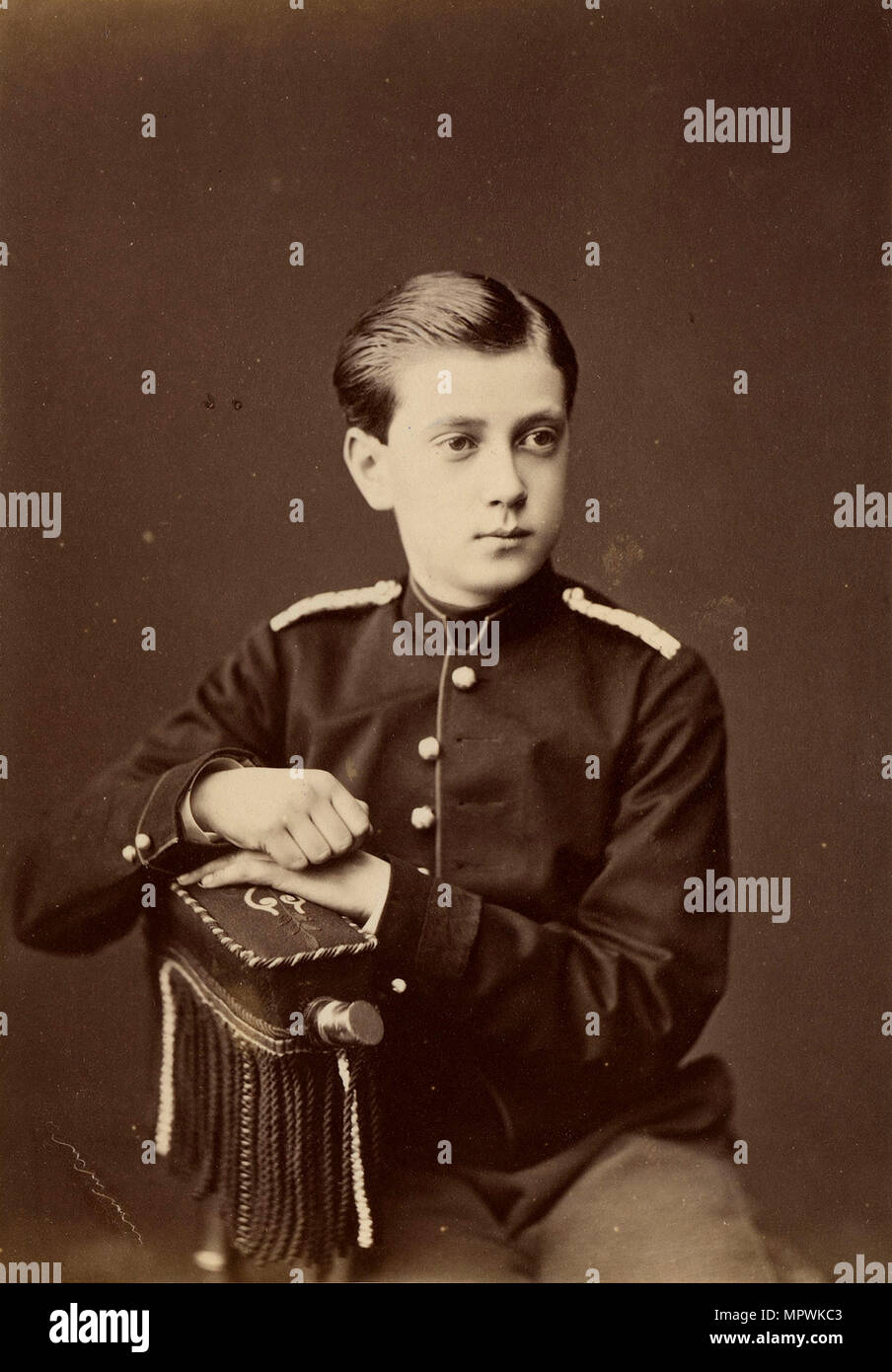 Portrait du Grand-duc Paul Alexandrovitch de Russie (1860-1919), 1874. Banque D'Images