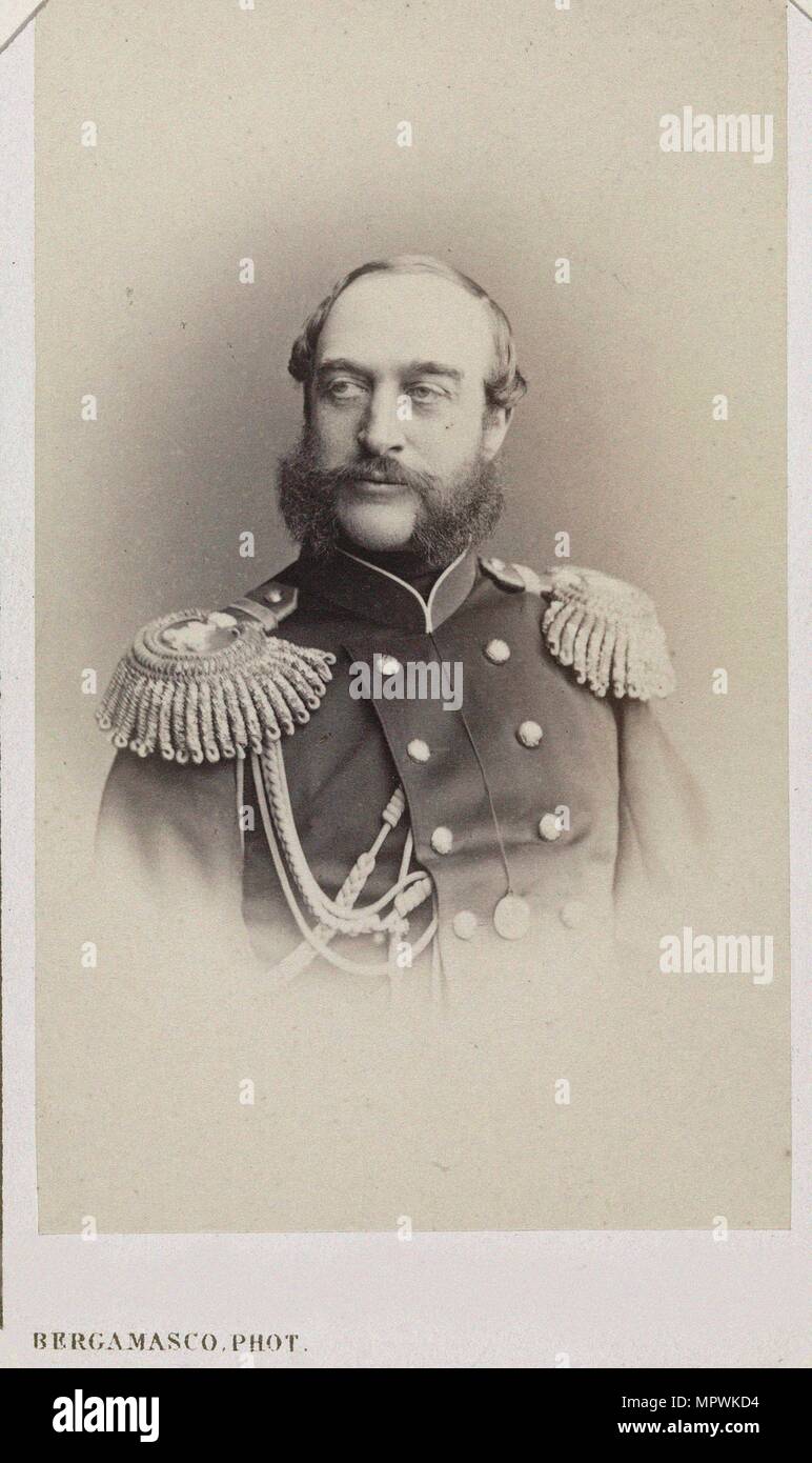 Portrait de Georg August Duc de Mecklembourg-strelitz (1824-1876), ch. 1870. Banque D'Images