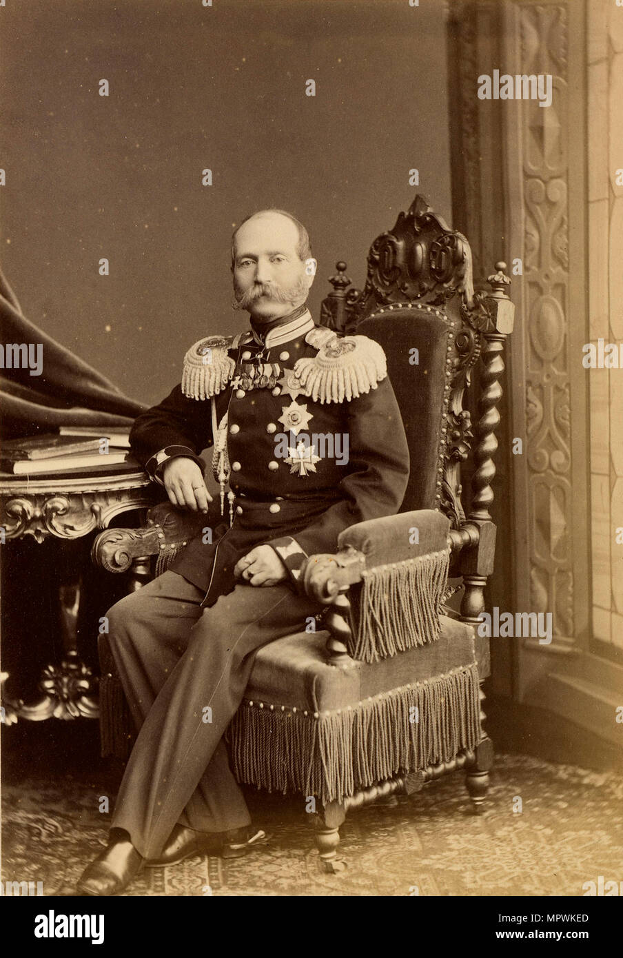 Portrait du général Fiodor Fiodorovitch Trepov (1809-1889), ch. 1874. Banque D'Images