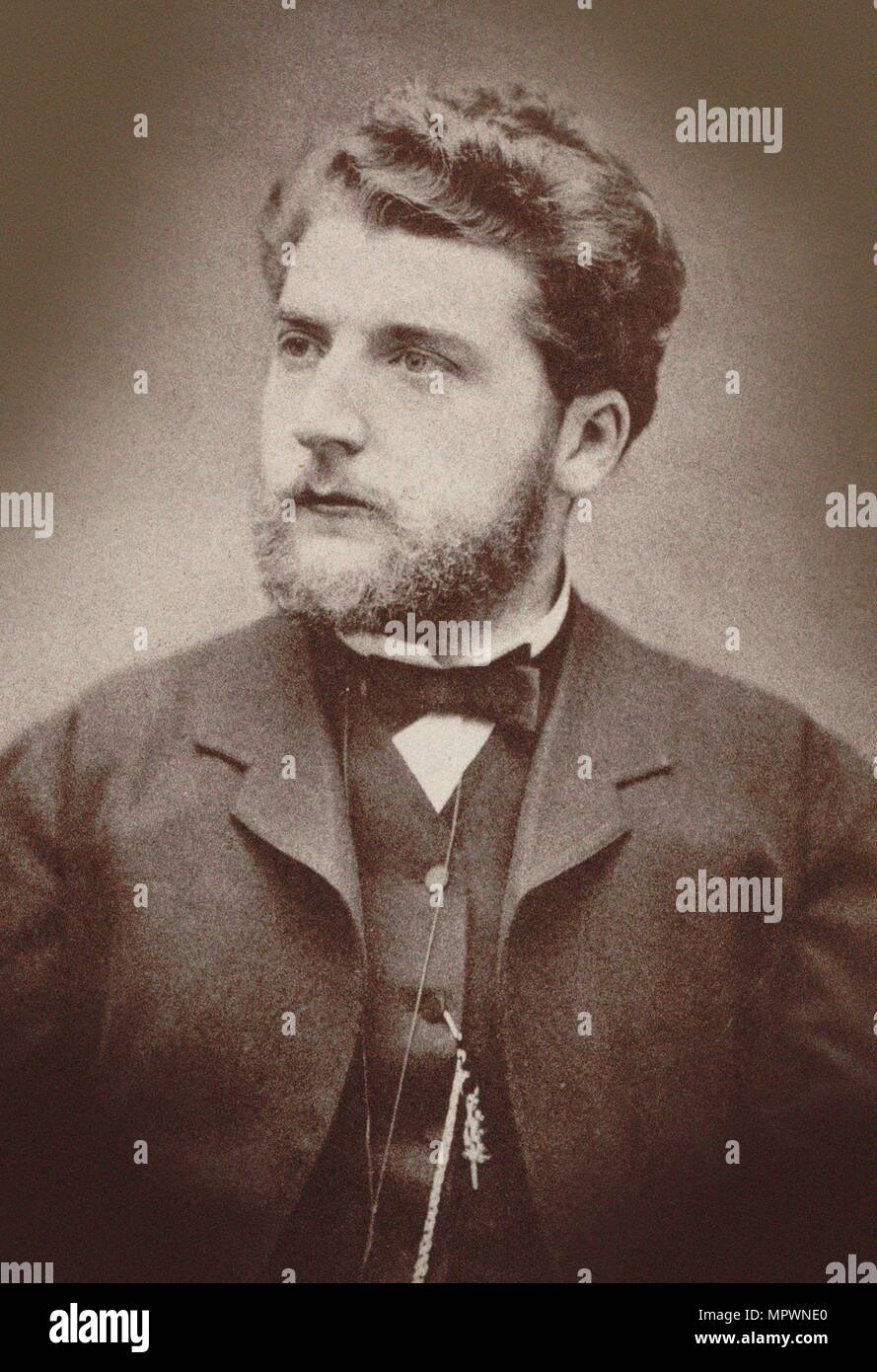 Portrait du compositeur Georges Bizet (1838-1875), 1870. Banque D'Images