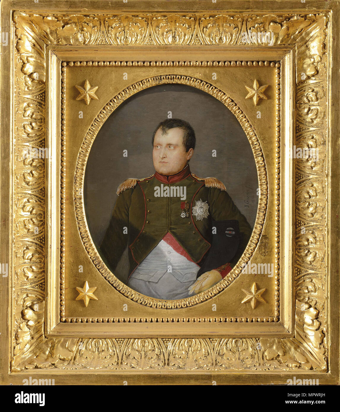 Napoléon Ier en uniforme des Chasseurs à cheval de la Garde, 1811. Banque D'Images