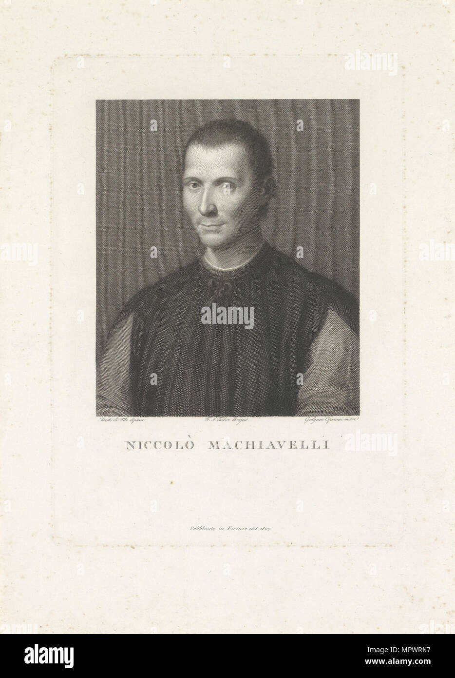 Niccolo Machiavelli (1469-1527), . Banque D'Images