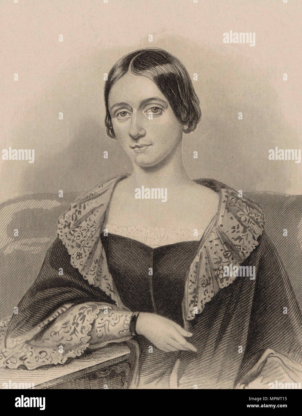 Portrait de Clara Schumann (1819-1896), ch. 1850. Banque D'Images