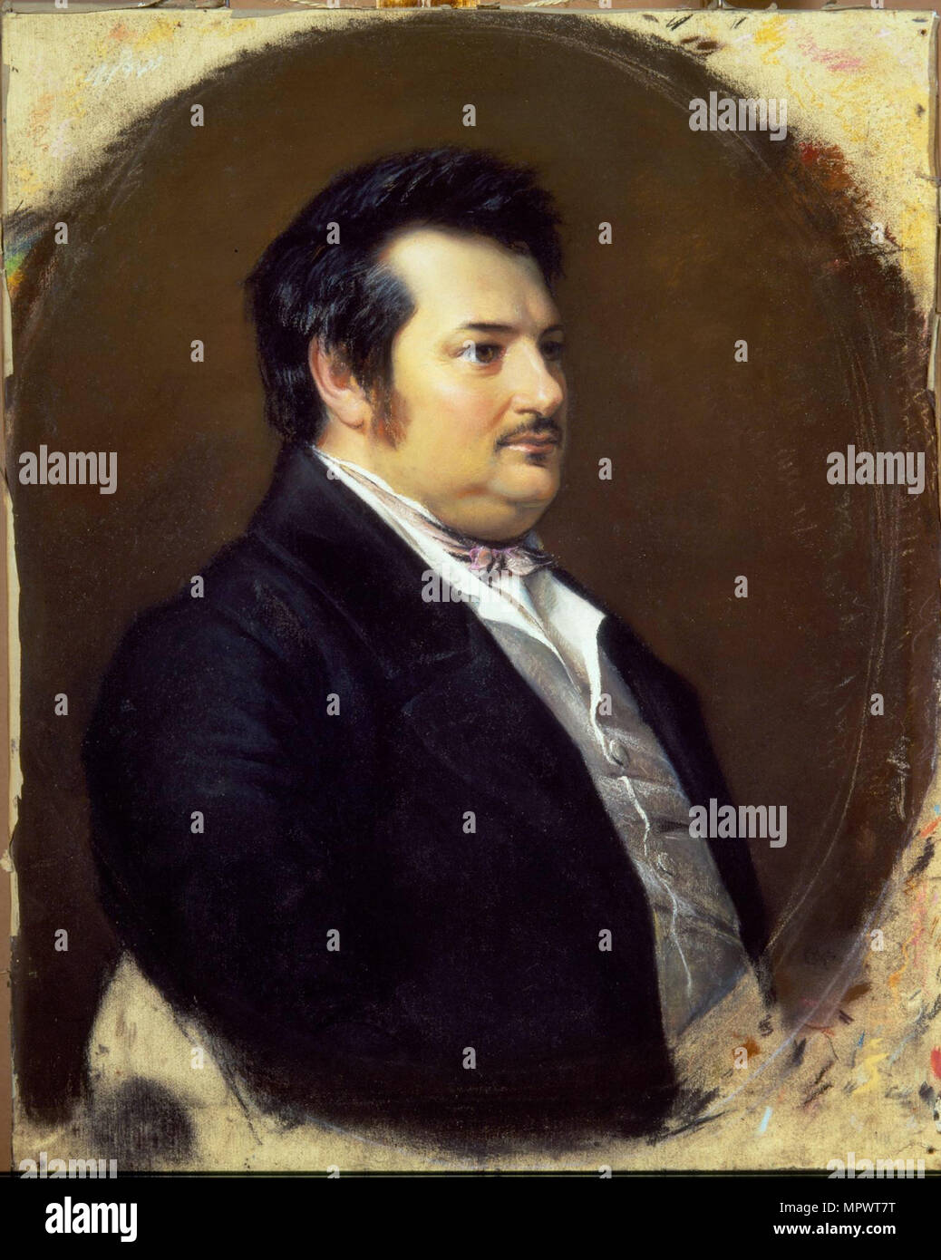 Portrait d'Honoré de Balzac (1799-1850), 1842. Banque D'Images