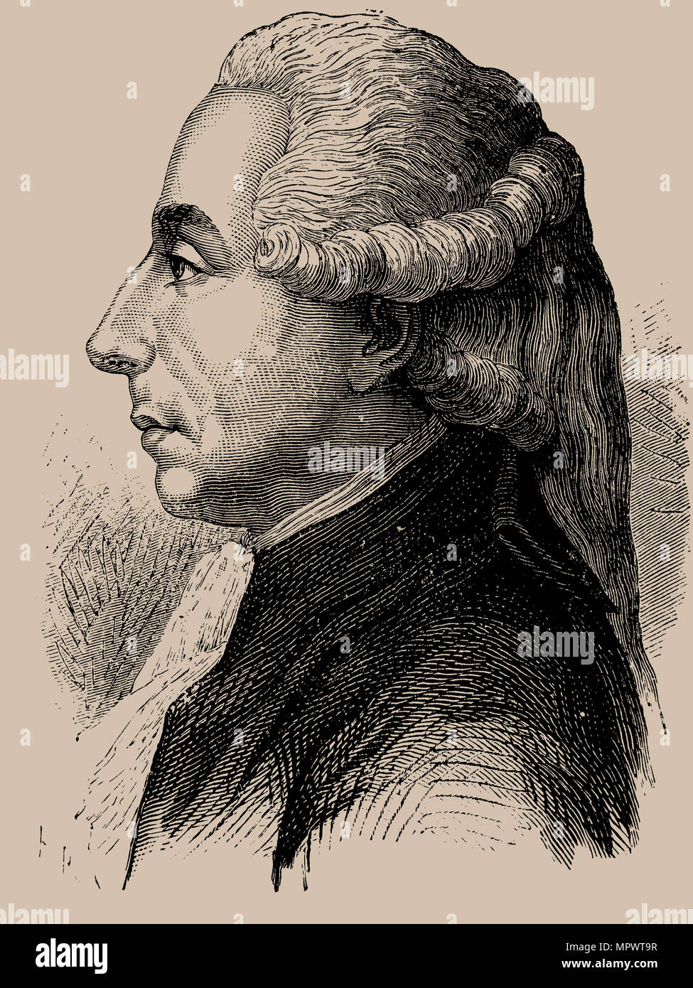 Portrait de Jean Sylvain Bailly (1736-1793), 1889. Banque D'Images