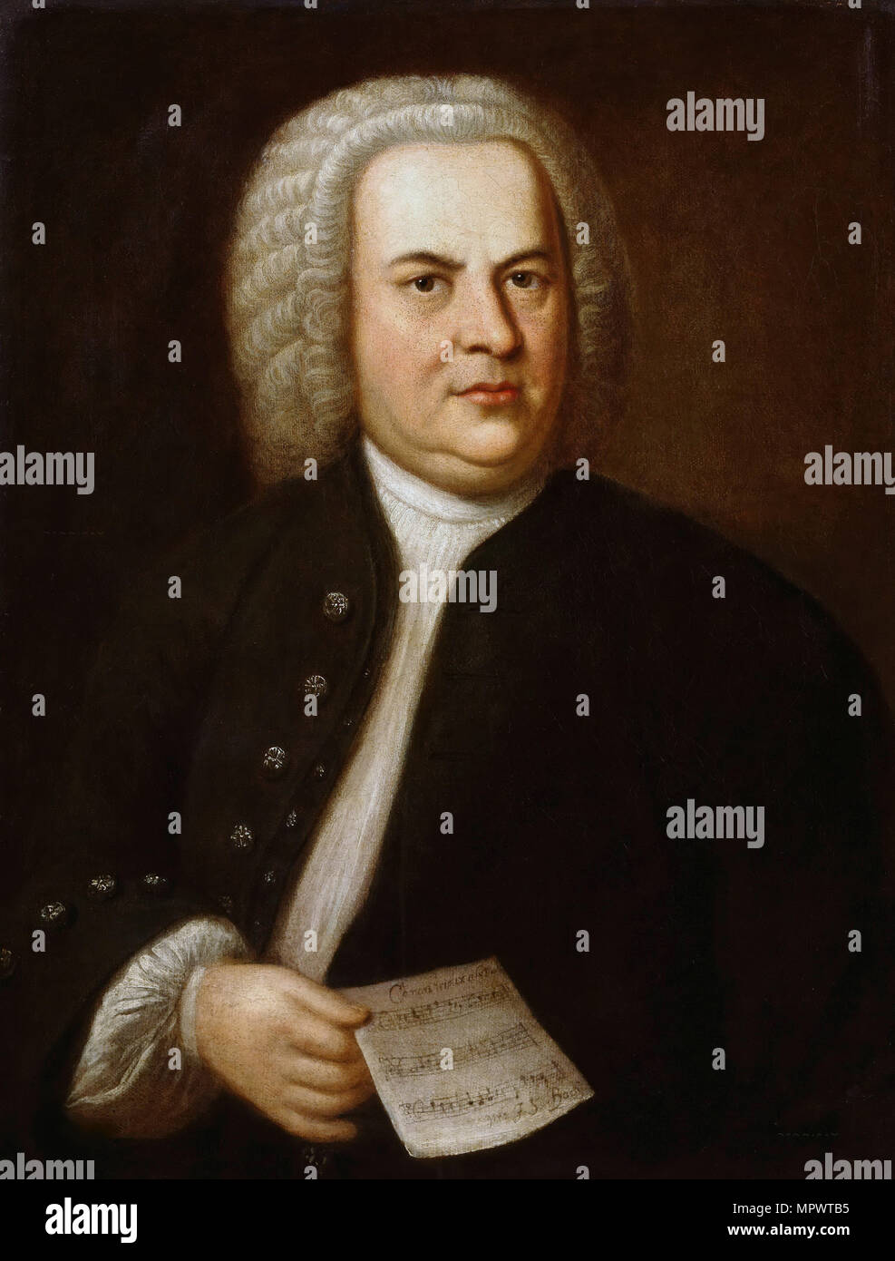 Portrait de Johann Sebastian Bach, . Banque D'Images