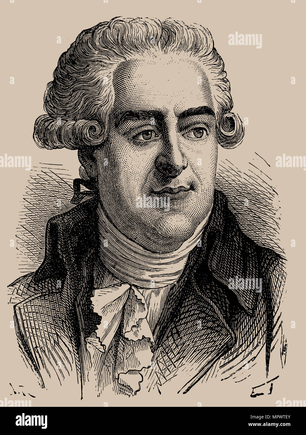 Portrait de Pasquale Paoli (1725-1807), 1889. Banque D'Images