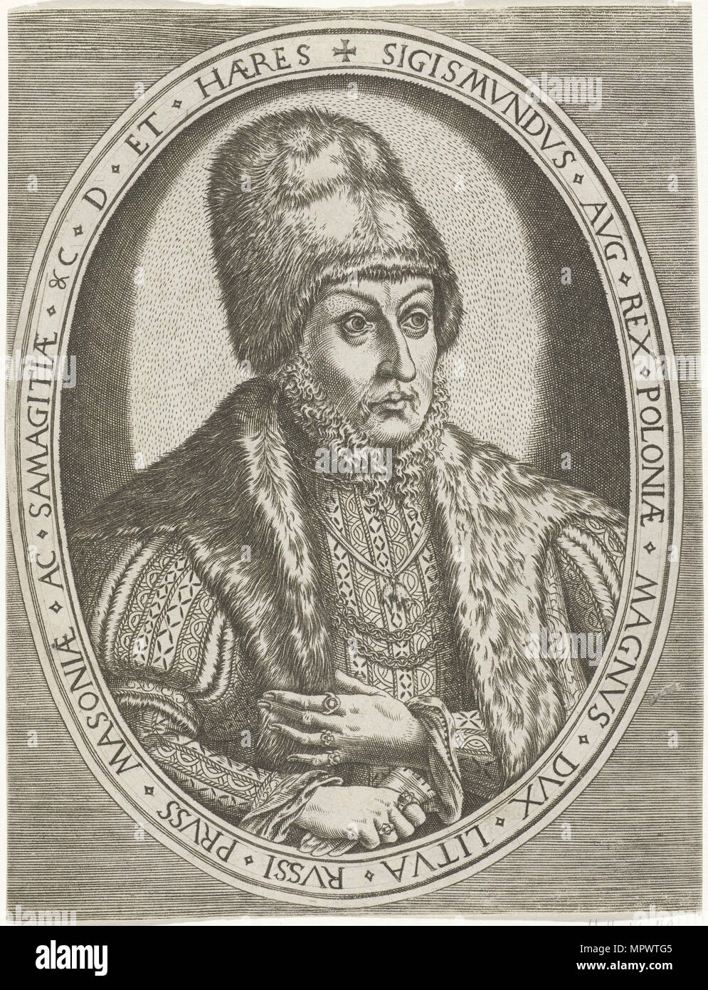 Portrait de Sigismond II Auguste (1520-1572), roi de Pologne, ca 1560-1565. Banque D'Images