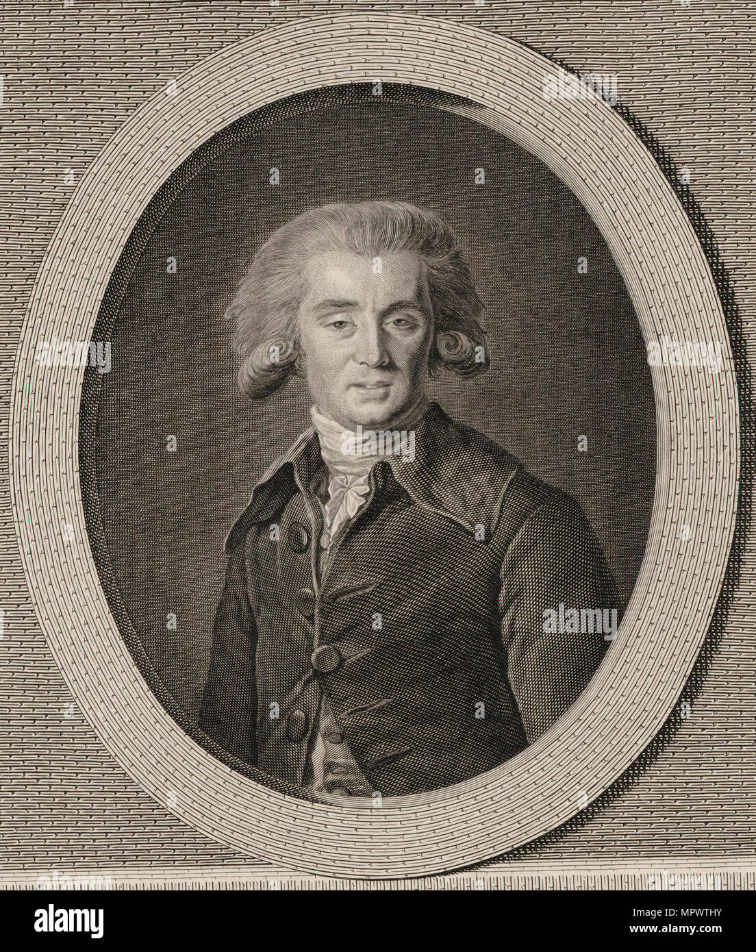 Portrait du compositeur André Ernest Modeste Grétry (1741-1813), 1786. Banque D'Images