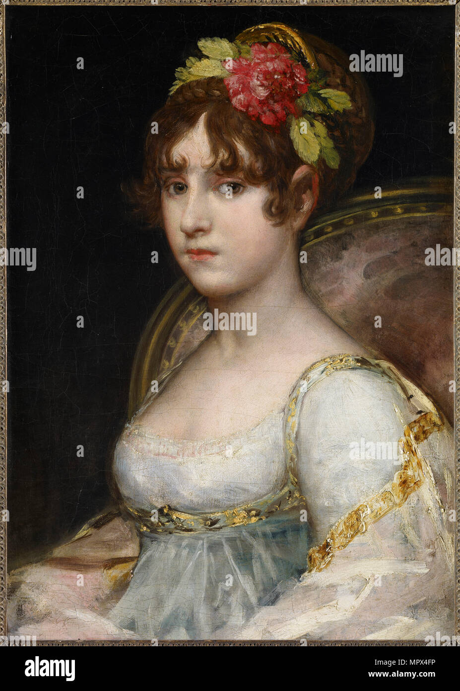 Portrait de Ana María Teresa de Silva Bazán y Waldstein, Condesa de Haro (1787-1805), ca 1802. Banque D'Images
