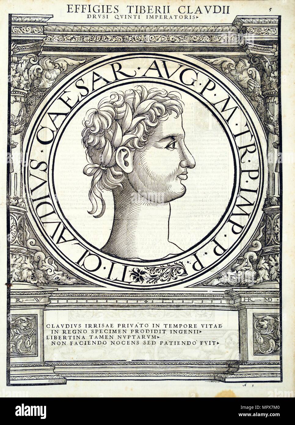 Claudius César (10 BC - AD 54), 1559. Banque D'Images