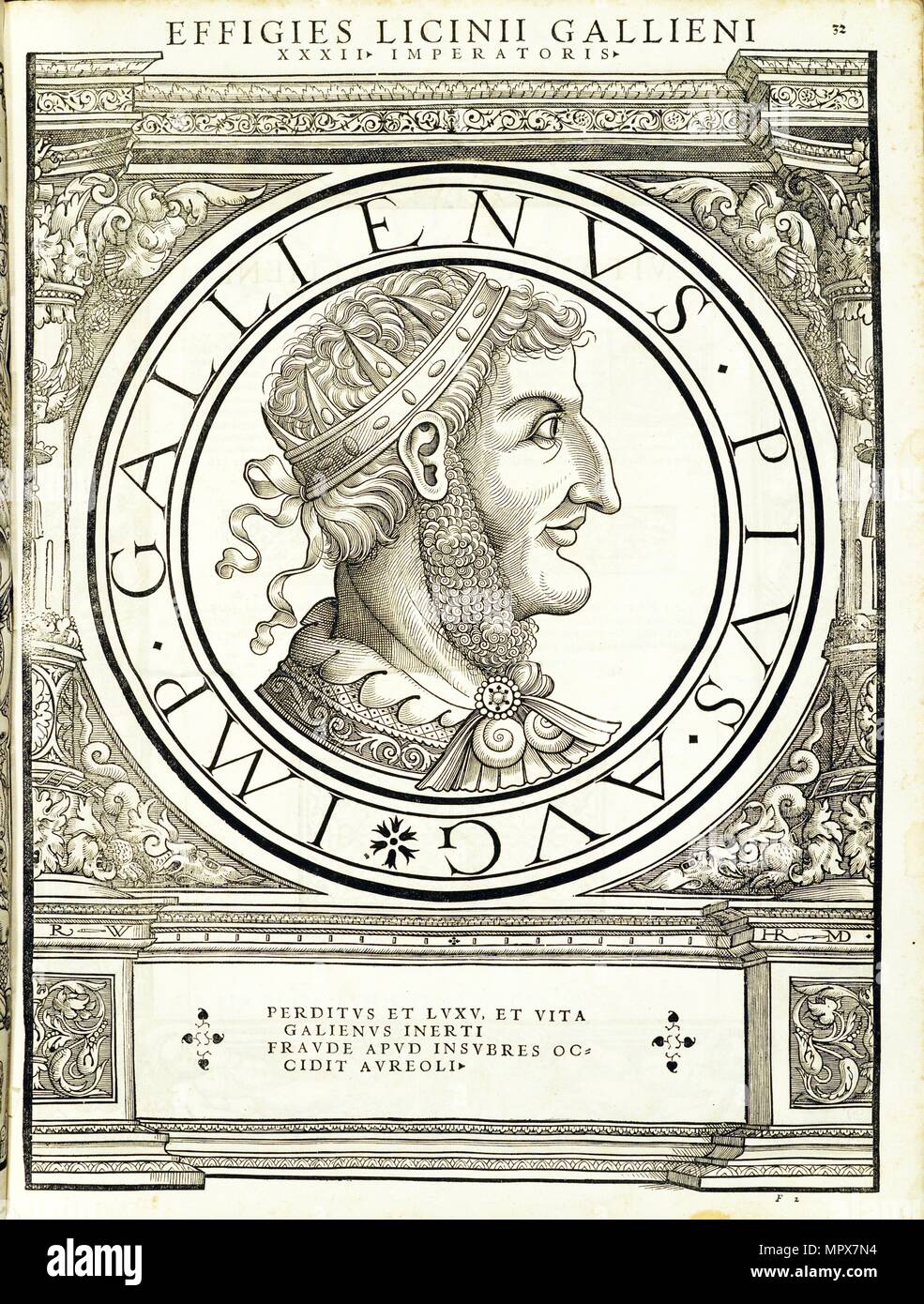 Licinius Gallien (d. 268), 1559. Banque D'Images