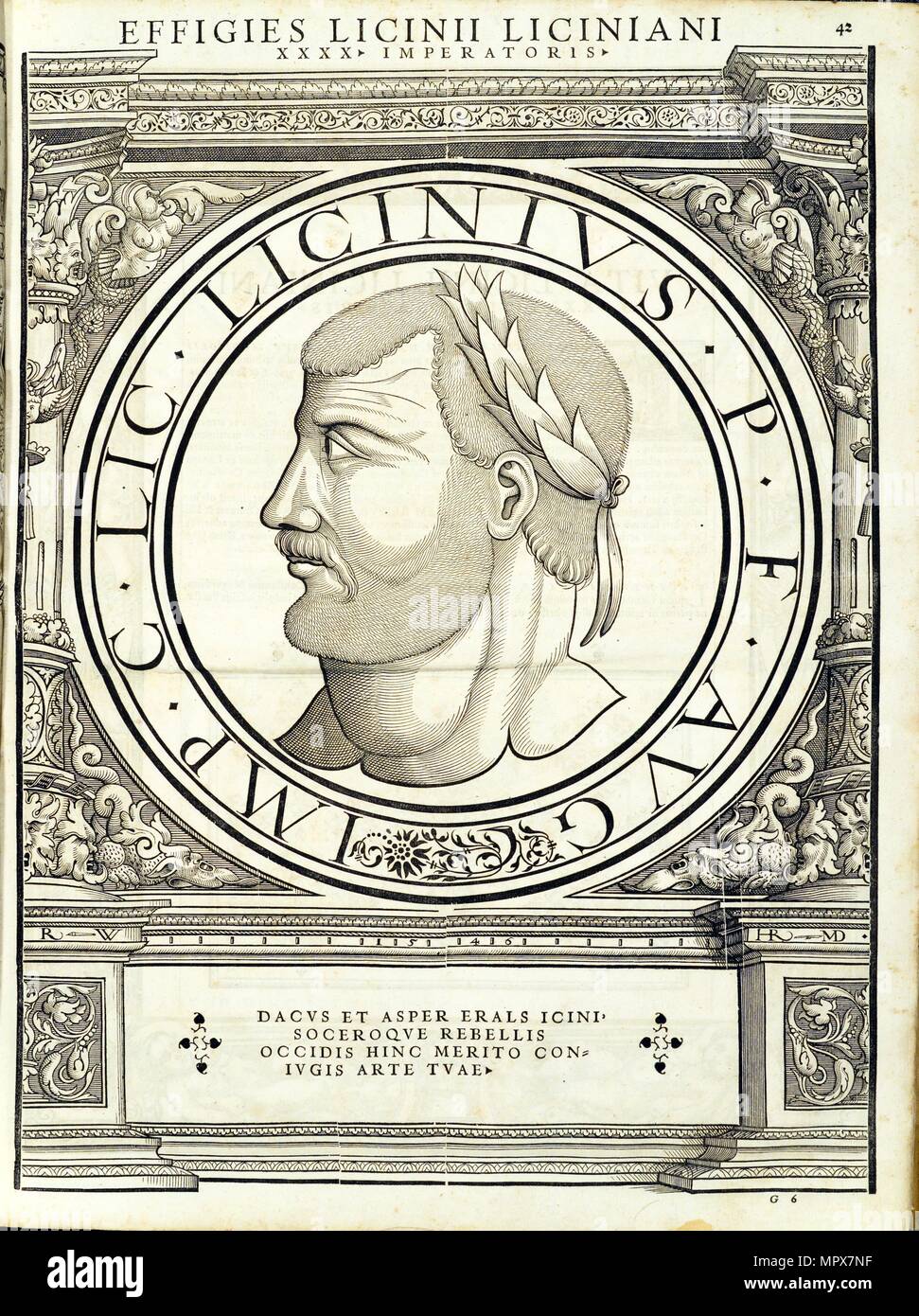 Licinius I (263 - 325 AD), 1559. Banque D'Images