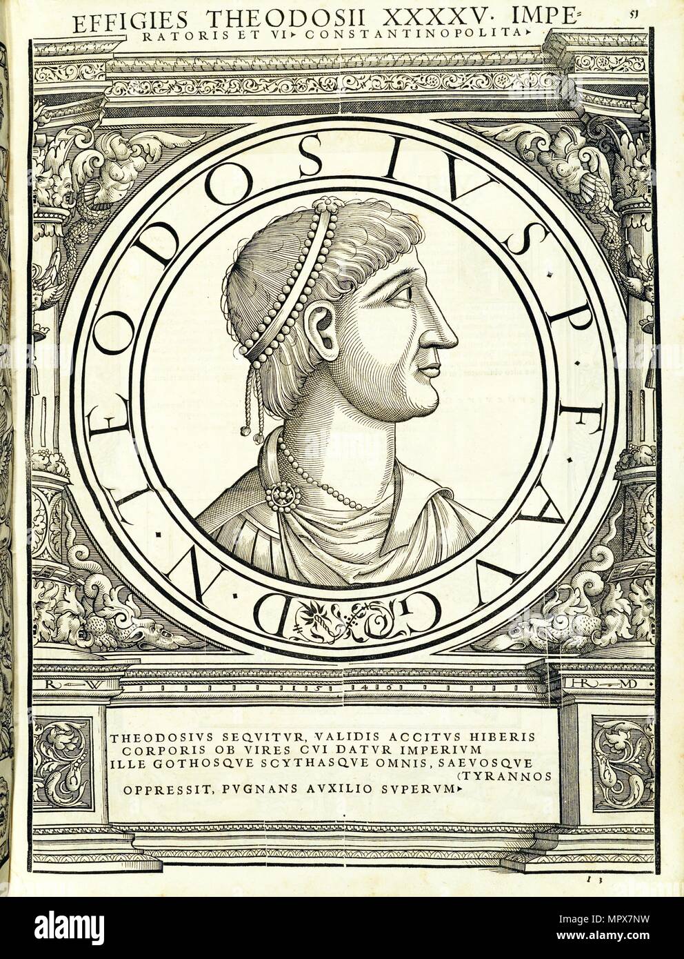 Théodose Ier (347 - 395), 1559. Banque D'Images