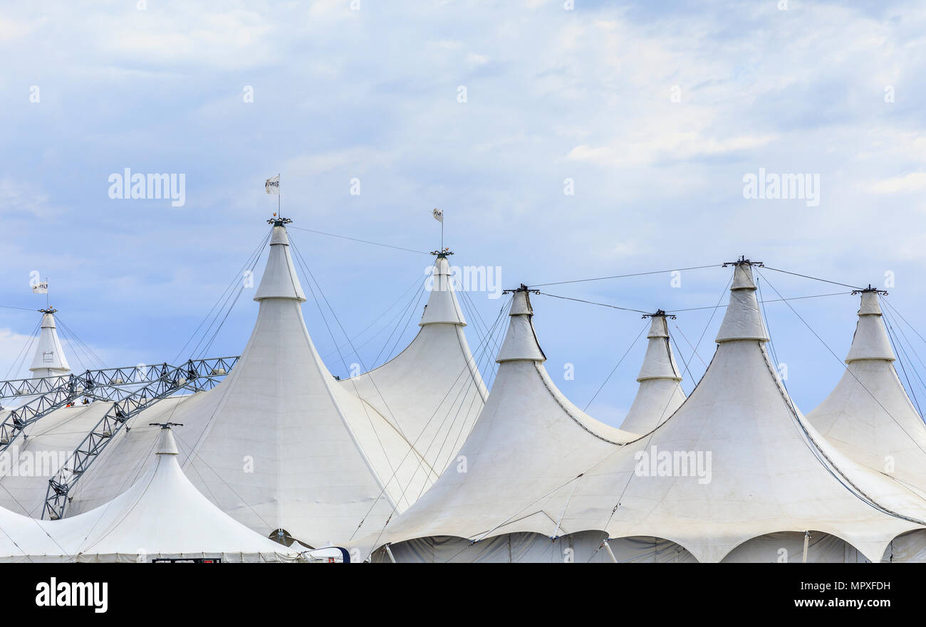 Big Top tente de cirque, Winnipeg, Manitoba, Canada Banque D'Images