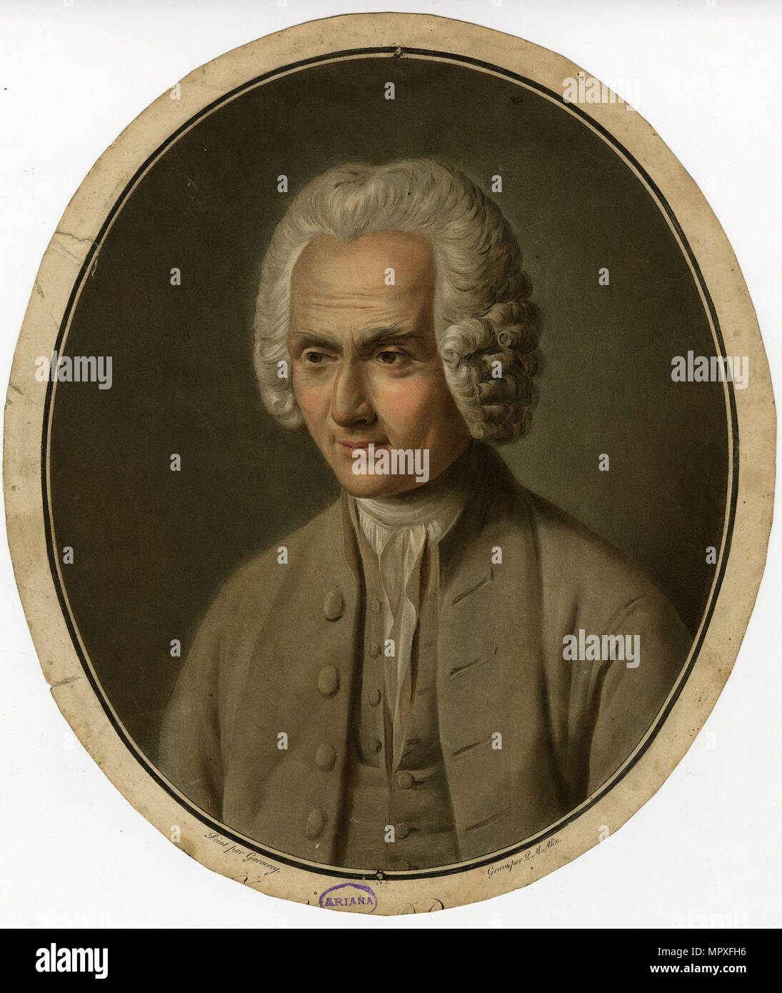 Jean jacques rousseau portrait Banque de photographies et d’images à ...