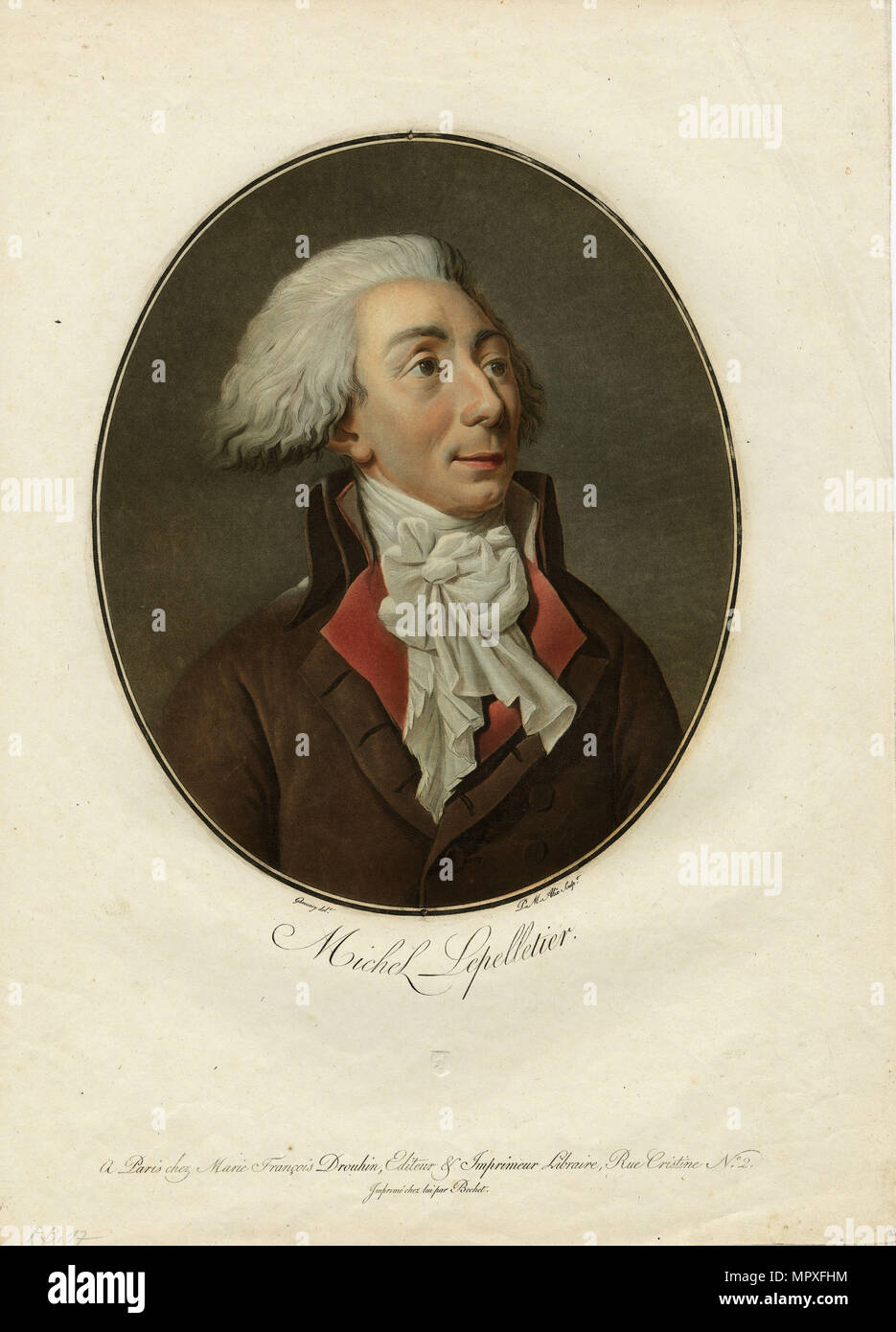 Portrait de Louis-Michel Le Peletier, Marquis de Saint-Fargeau (1760-1793), 1794. Banque D'Images