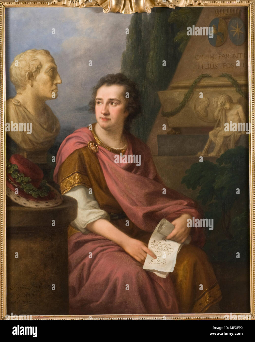 Portrait du baron Reuterholm Gustaf Adolf (1756-1813), 1792. Banque D'Images