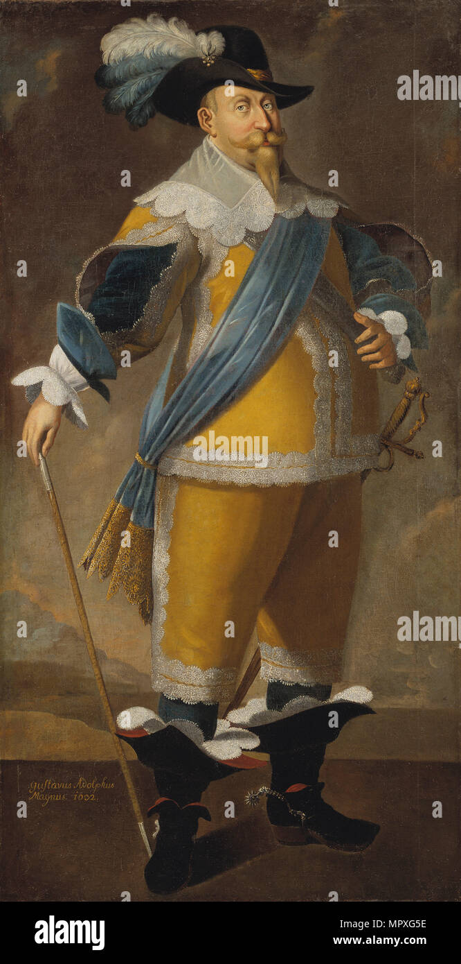 Portrait du roi Gustave II Adolphe de Suède (1594-1632). Banque D'Images